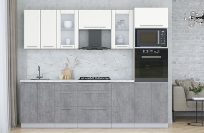 Кухонный гарнитур Интерлиния Мила Пластик 2.6