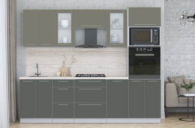 Кухонный гарнитур Интерлиния Мила Пластик 2.6