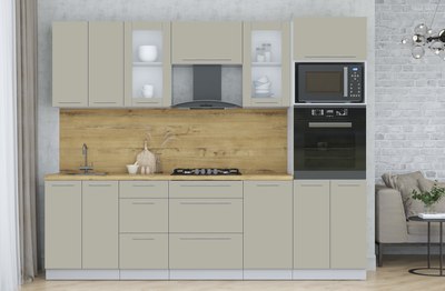 Кухонный гарнитур Интерлиния Мила Пластик 2.6