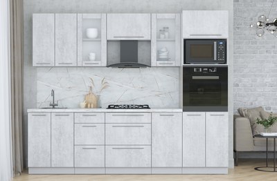 Кухонный гарнитур Интерлиния Мила Пластик 2.6