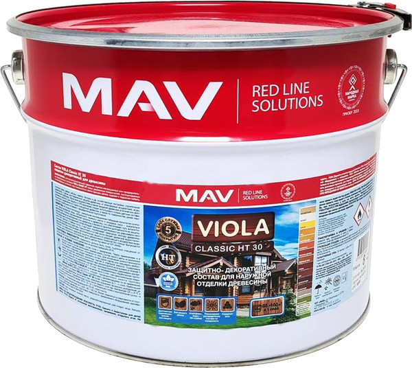 Защитно-декоративный состав MAV Viola Classic HT 30 - фото