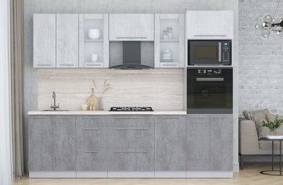 Кухонный гарнитур Интерлиния Мила Пластик 2.6