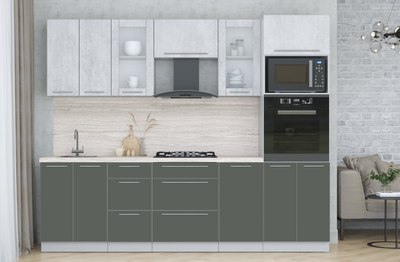 Кухонный гарнитур Интерлиния Мила Пластик 2.6