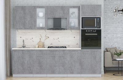 Кухонный гарнитур Интерлиния Мила Пластик 2.6