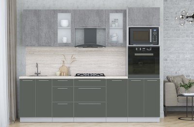 Кухонный гарнитур Интерлиния Мила Пластик 2.6