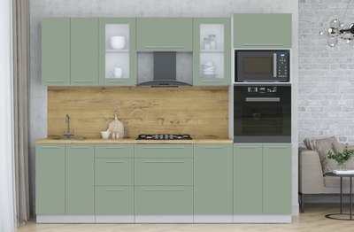 Кухонный гарнитур Интерлиния Мила Пластик 2.6