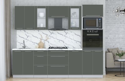 Кухонный гарнитур Интерлиния Мила Пластик 2.6