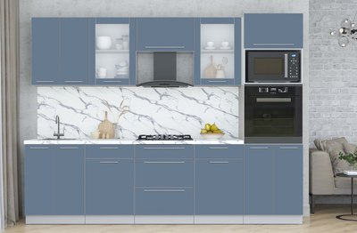 Кухонный гарнитур Интерлиния Мила Пластик 2.8