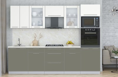 Кухонный гарнитур Интерлиния Мила Пластик 2.8