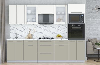 Кухонный гарнитур Интерлиния Мила Пластик 2.8