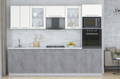 Кухонный гарнитур Интерлиния Мила Пластик 2.8