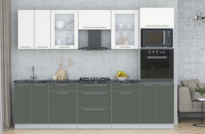 Кухонный гарнитур Интерлиния Мила Пластик 2.8