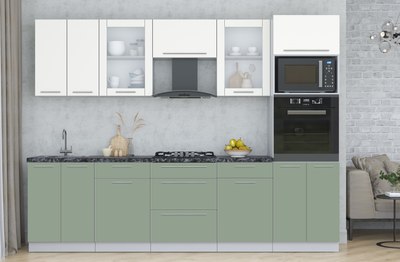 Кухонный гарнитур Интерлиния Мила Пластик 2.8