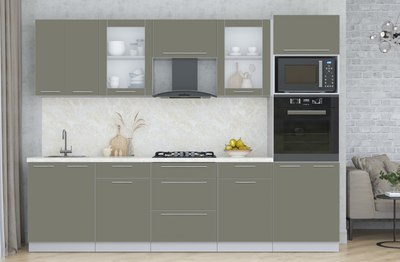 Кухонный гарнитур Интерлиния Мила Пластик 2.8