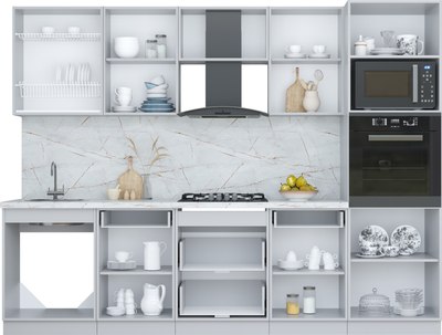 Кухонный гарнитур Интерлиния Мила Пластик 2.8