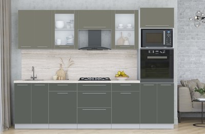 Кухонный гарнитур Интерлиния Мила Пластик 2.8