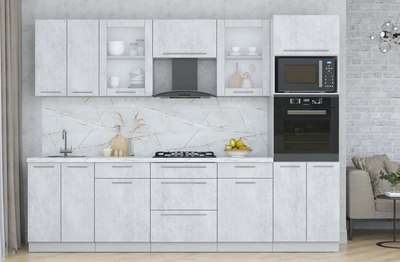 Кухонный гарнитур Интерлиния Мила Пластик 2.8