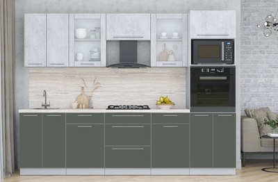 Кухонный гарнитур Интерлиния Мила Пластик 2.8