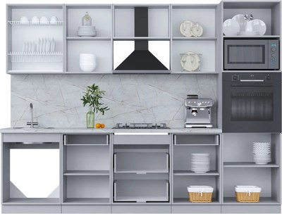 Кухонный гарнитур Интерлиния Мила Пластик 2.8
