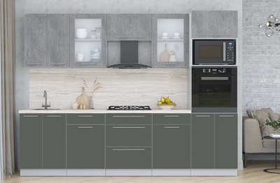 Кухонный гарнитур Интерлиния Мила Пластик 2.8