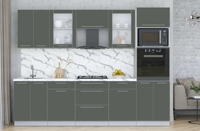 Кухонный гарнитур Интерлиния Мила Пластик 2.8