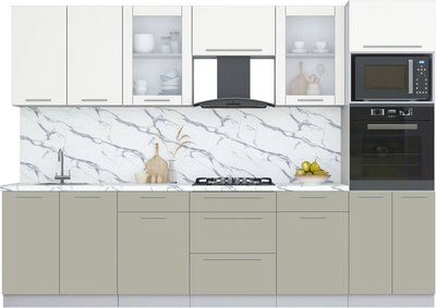 Кухонный гарнитур Интерлиния Мила Пластик 3.0 - фото