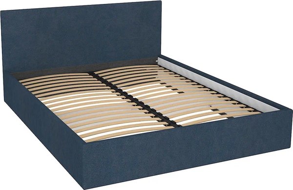 Двуспальная кровать МДК Диана Blue КР1-BL1600 160x200 - фото