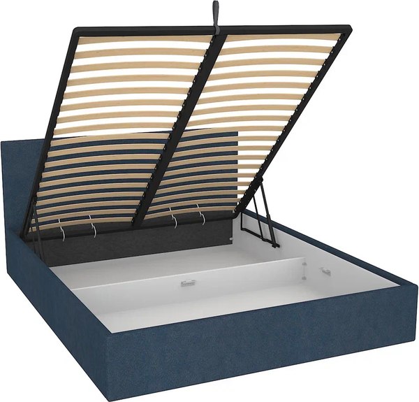 Двуспальная кровать МДК Диана Blue с подъемным механизмом КР2-BL1600 160x200