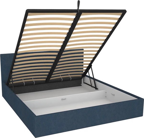 Двуспальная кровать МДК Диана Blue с подъемным механизмом КР2-BL1800 180x200