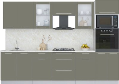 Кухонный гарнитур Интерлиния Мила Пластик 3.0 - фото