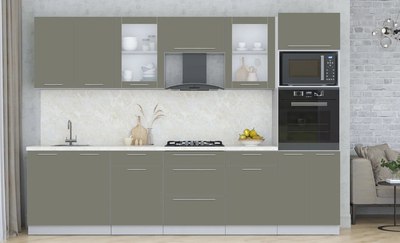 Кухонный гарнитур Интерлиния Мила Пластик 3.0