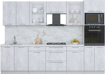 Кухонный гарнитур Интерлиния Мила Пластик 3.0 - фото