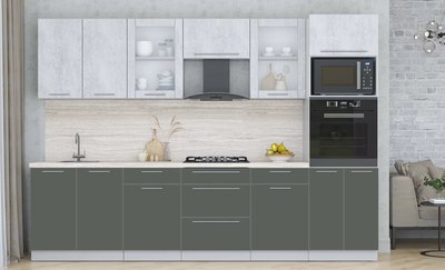 Кухонный гарнитур Интерлиния Мила Пластик 3.0