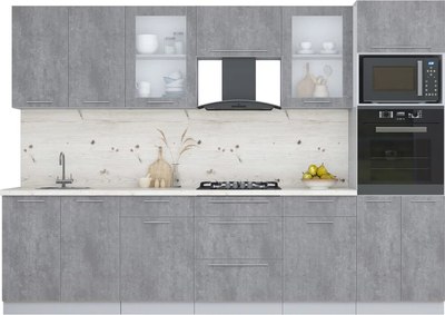 Кухонный гарнитур Интерлиния Мила Пластик 3.0 - фото