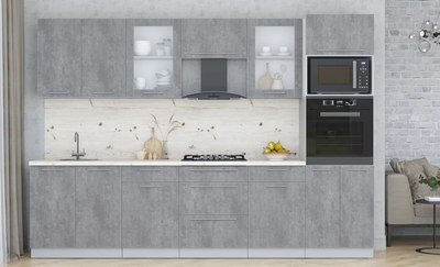 Кухонный гарнитур Интерлиния Мила Пластик 3.0