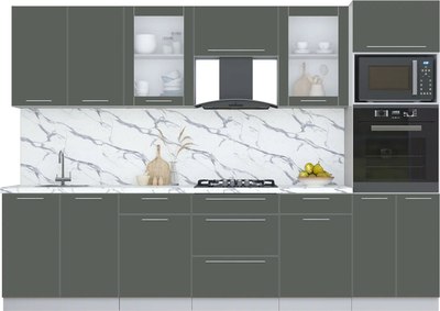 Кухонный гарнитур Интерлиния Мила Пластик 3.0 - фото