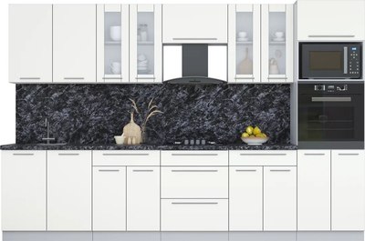 Кухонный гарнитур Интерлиния Мила Пластик 3.2 - фото