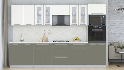 Кухонный гарнитур Интерлиния Мила Пластик 3.2