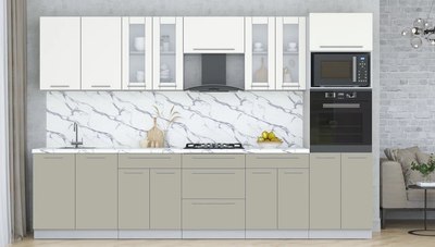 Кухонный гарнитур Интерлиния Мила Пластик 3.2