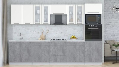 Кухонный гарнитур Интерлиния Мила Пластик 3.2