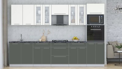 Кухонный гарнитур Интерлиния Мила Пластик 3.2