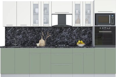 Кухонный гарнитур Интерлиния Мила Пластик 3.2 - фото