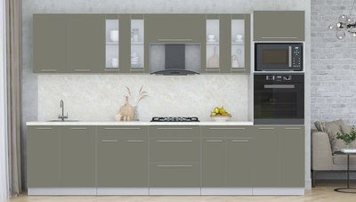 Кухонный гарнитур Интерлиния Мила Пластик 3.2