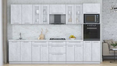 Кухонный гарнитур Интерлиния Мила Пластик 3.2