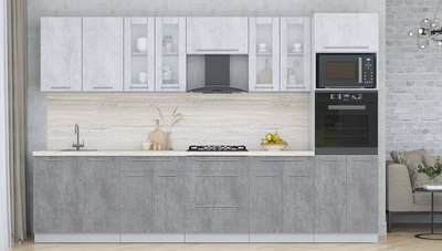 Кухонный гарнитур Интерлиния Мила Пластик 3.2