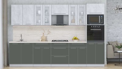 Кухонный гарнитур Интерлиния Мила Пластик 3.2