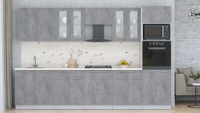 Кухонный гарнитур Интерлиния Мила Пластик 3.2