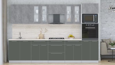 Кухонный гарнитур Интерлиния Мила Пластик 3.2