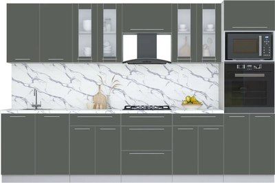 Кухонный гарнитур Интерлиния Мила Пластик 3.2 - фото