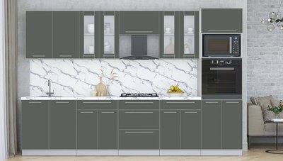 Кухонный гарнитур Интерлиния Мила Пластик 3.2